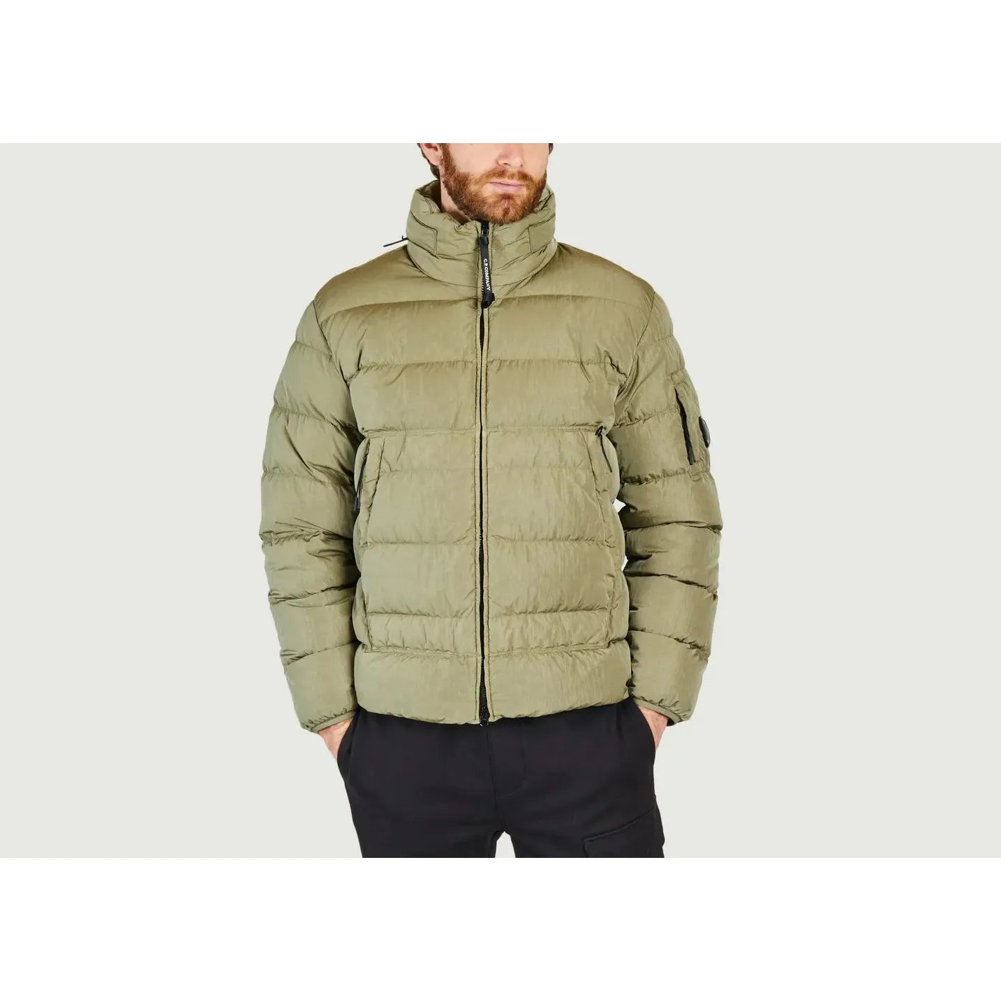 C.P. COMPANY Eco-Chrome Down Jacket - Silver Sage