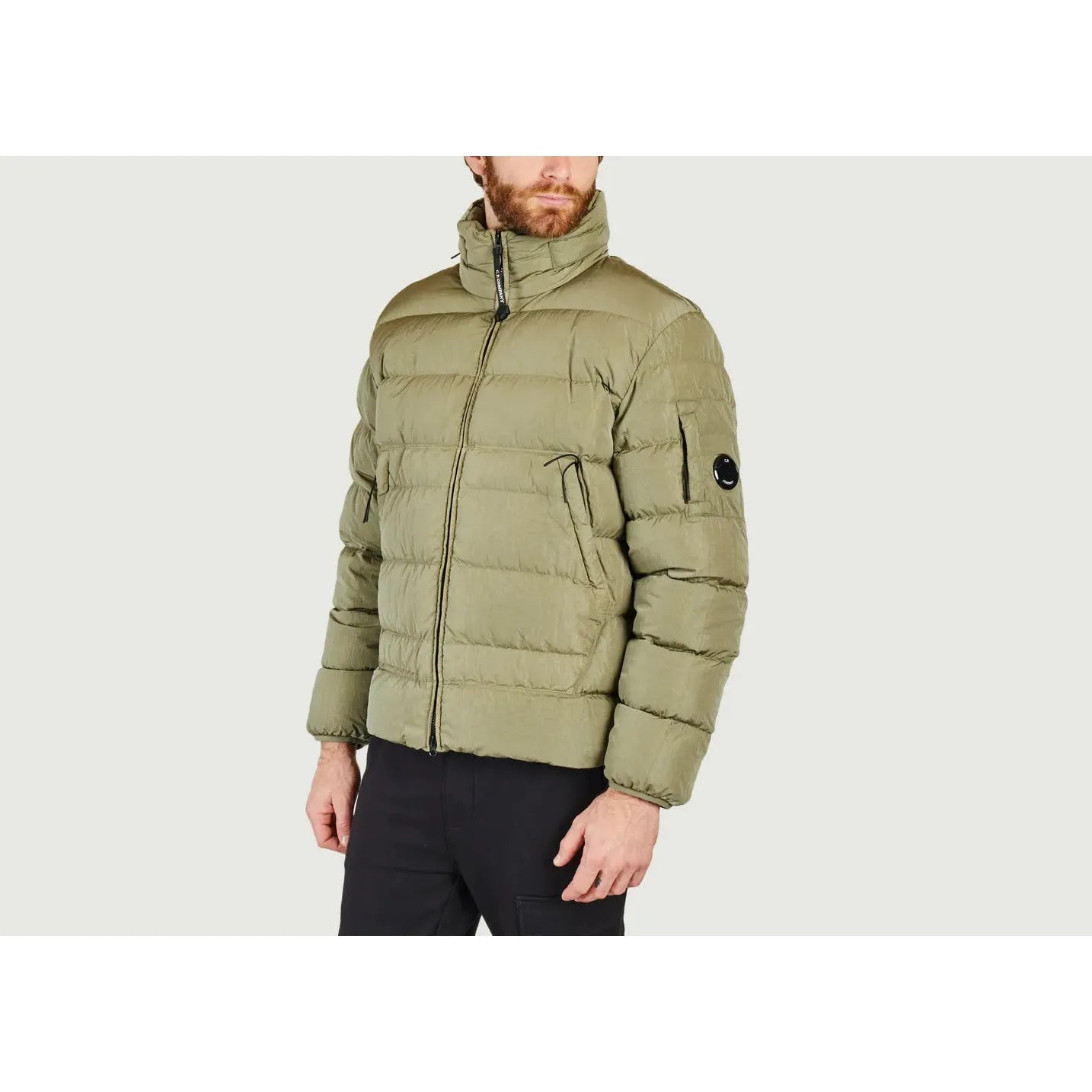 C.P. COMPANY Eco-Chrome Down Jacket - Silver Sage