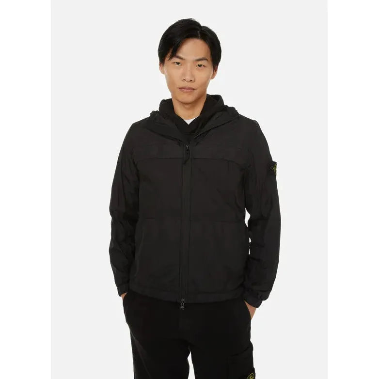 STONE ISLAND Blouson à capuche - Noir