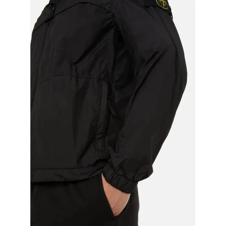 STONE ISLAND Blouson à capuche - Noir