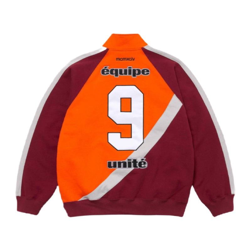 Supreme Equipé Half Zip Sweatshirt 'Dark Orange'