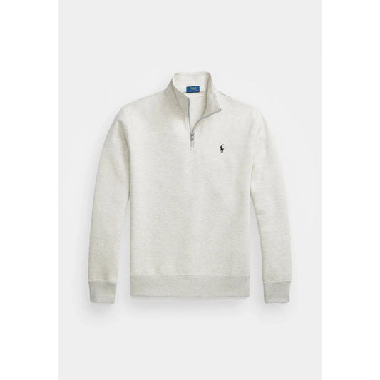 Polo Ralph Lauren - Double Knit Quarter Zip Pullover - Light Grey Heather