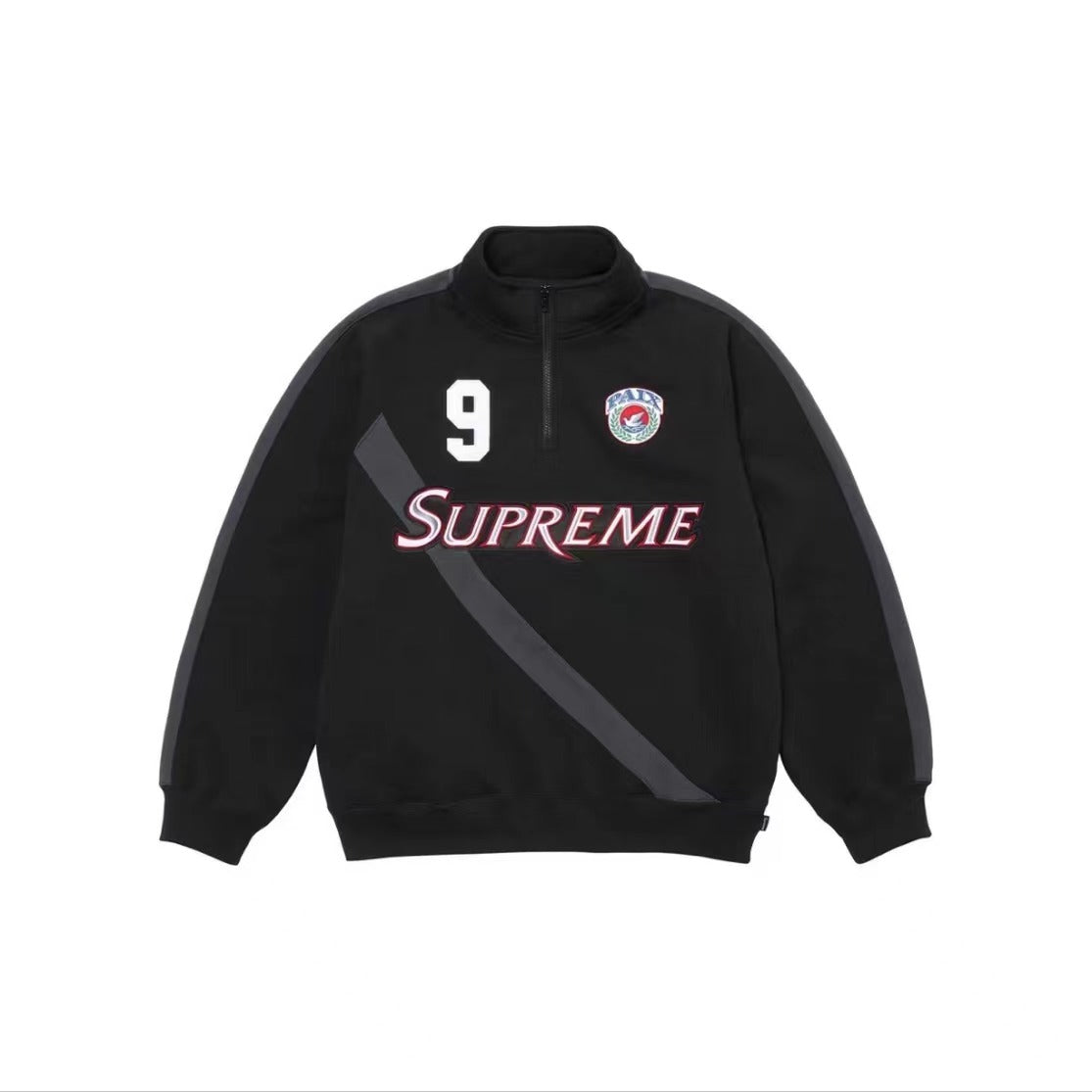 Supreme Equipé Half Zip Sweatshirt 'Dark Orange'